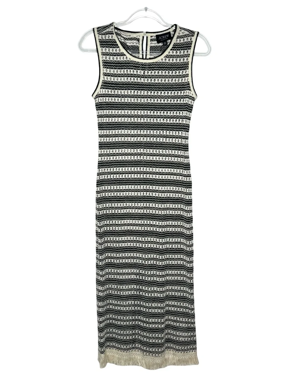 J. Crew | Collection Crochet Midi Dress in Stripe XXS